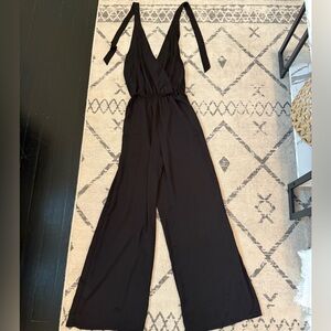 Tyche Black Sleeveless Jumpsuit